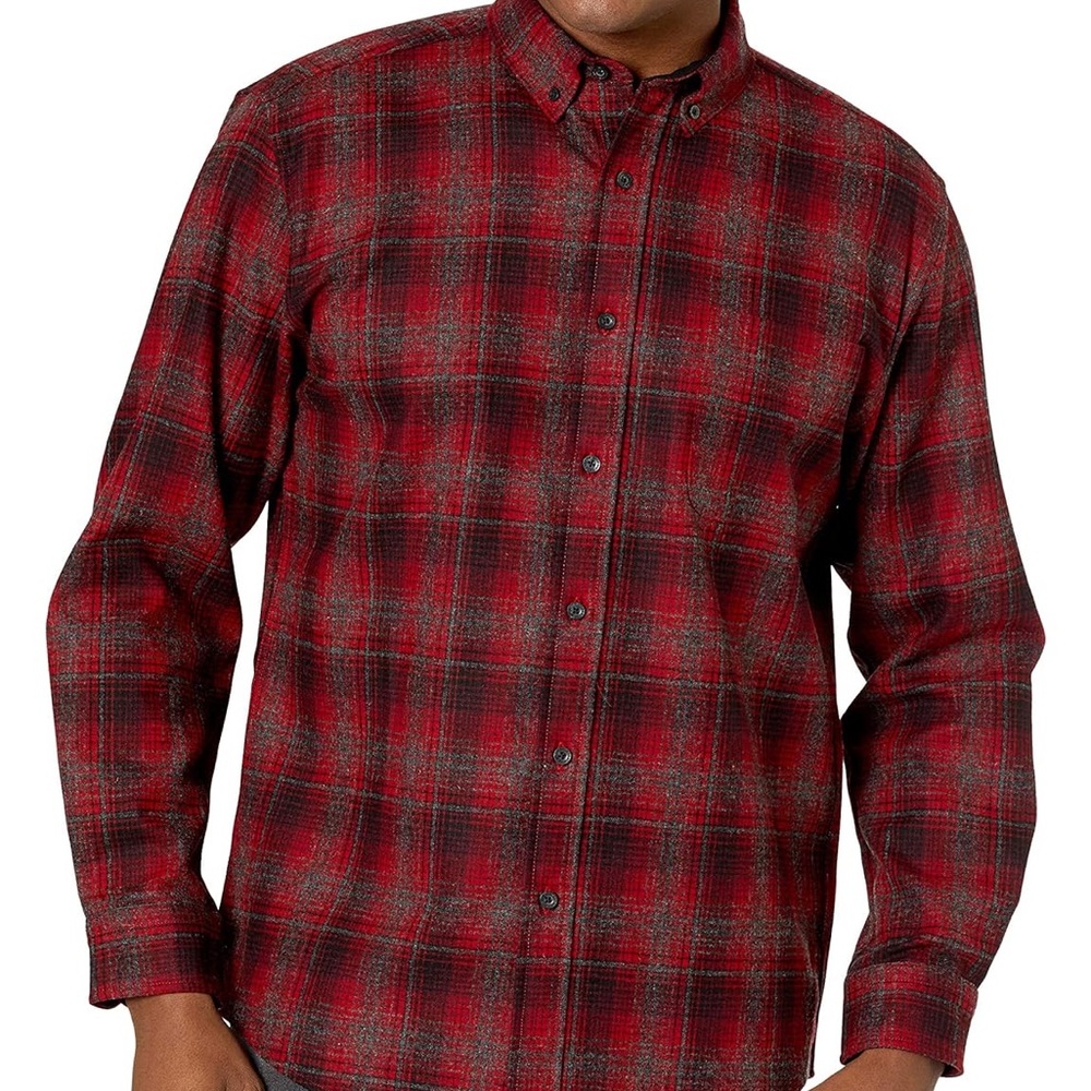 Pendleton Men's Wool Classic Fit Button Down Long Sleeve Fireside Shirt Medium